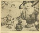 Signorina al tavolo -     - La Fiorentina Primaverile - 1922